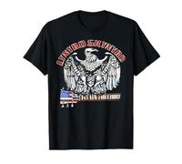 Lynyrd Skynyrd Fly On Free Bird Bandera de Estados Unidos Southern Retro Rock Camiseta