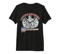 Lynyrd Skynyrd Fly On Free Bird Bandera de Estados Unidos Southern Retro Rock Camiseta Premium