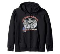 Lynyrd Skynyrd Fly On Free Bird Bandera de Estados Unidos Southern Retro Rock Sudadera con Capucha