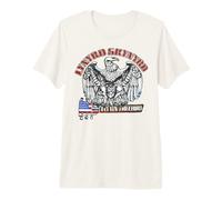Lynyrd Skynyrd Fly On Free Bird Bandera de Estados Unidos Southern Rock Retro Camiseta Premium