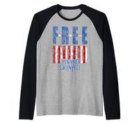 Lynyrd Skynyrd Freebird Logo Stars Stripes US Flag Camiseta Manga Raglan