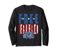 Lynyrd Skynyrd Freebird Logo Stars Stripes US Flag Manga Larga
