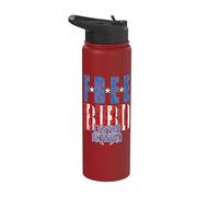 Lynyrd Skynyrd Freebird Logo Stars Stripes US Flag Stainless Steel Insulated Water Bottle