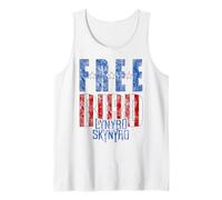 Lynyrd Skynyrd Freebird - Logotipo de Contraste con la Bandera de EE. UU Camiseta sin Mangas