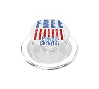 Lynyrd Skynyrd Freebird - Logotipo de Contraste con la Bandera de EE. UU PopSockets PopGrip para MagSafe