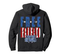 Lynyrd Skynyrd Freebird - Logotipo de Contraste con la Bandera de EE. UU Sudadera con Capucha