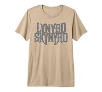 Lynyrd Skynyrd Gray Logo Southern Country Classic Band Rock Camiseta Premium