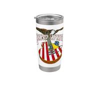 Lynyrd Skynyrd Guitarra Eagle Retro 1970s Classic Rock Flag US Vaso térmico de acero inoxidable de doble pared