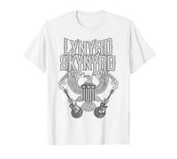 Lynyrd Skynyrd Home Sweet Alabama Guitar Eagle Bandera Retro de EE. UU Camiseta