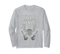 Lynyrd Skynyrd Home Sweet Alabama Guitar Eagle Bandera Retro de EE. UU Manga Larga