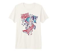 Lynyrd Skynyrd Lady Liberty Eagle con Estrellas y Rayas, Bandera Estadounidense Camiseta Premium