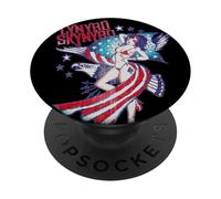 Lynyrd Skynyrd Lady Liberty Eagle Stars Stripes, Bandera de EE. UU. PopSockets PopGrip Adhesivo