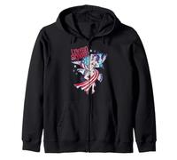 Lynyrd Skynyrd Lady Liberty Eagle Stars Stripes, Bandera de EE. UU. Sudadera con Capucha
