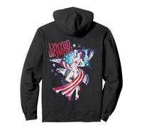 Lynyrd Skynyrd Lady Liberty Eagle Stars Stripes, bandera de EE. UU. Sudadera con Capucha