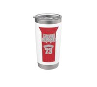 Lynyrd Skynyrd Logo Basquetbol Inspirado en los 70s Rock Sports Fan Vaso térmico de acero inoxidable de doble pared