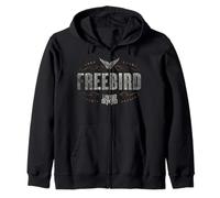 Lynyrd Skynyrd Logo Gratis Bird Letras Clásico Rock Años 70 Retro Sudadera con Capucha