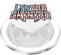 Lynyrd Skynyrd - Logotipo de la Bandera de Estados Unidos Patriot Stars Stripes Southern PopSockets PopGrip para MagSafe