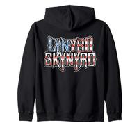 Lynyrd Skynyrd - Logotipo de la Bandera de Estados Unidos Patriot Stars Stripes Southern Sudadera con Capucha