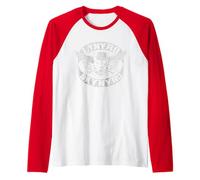 Lynyrd Skynyrd - Parche para Motociclista, diseño de Calavera Camiseta Manga Raglan