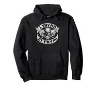 Lynyrd Skynyrd - Parche para Motociclista, diseño de Calavera Sudadera con Capucha
