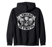 Lynyrd Skynyrd - Parche para Motociclista, diseño de Calavera Sudadera con Capucha