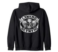 Lynyrd Skynyrd - Parche para motociclista, diseño de calavera Sudadera con Capucha