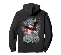 Lynyrd Skynyrd Pick Em Up Águila Libre Pájaro Estrellas Rayas Rock Sudadera con Capucha