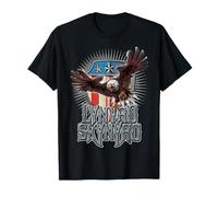 Lynyrd Skynyrd Pick Em Up Em Up Free Bird Rock Stars Stripes Camiseta