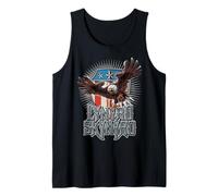 Lynyrd Skynyrd Pick Em Up Em Up Free Bird Rock Stars Stripes Camiseta sin Mangas