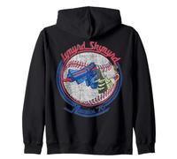 Lynyrd Skynyrd - Pistola de béisbol de Esqueleto con Bandera de EE. UU Sudadera con Capucha