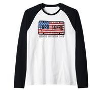 Lynyrd Skynyrd Placa de matrícula 1964 Sweet Home Alabama Bandera de Estados Unidos Camiseta Manga Raglan
