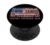 Lynyrd Skynyrd Placa de matrícula 1964 Sweet Home Alabama Bandera de Estados Unidos PopSockets PopGrip Adhesivo
