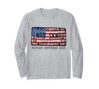 Lynyrd Skynyrd Placa de matrícula 1964 Sweet Home Bandera de Estados Unidos Alabama Manga Larga