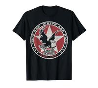 Lynyrd Skynyrd Rojo, Blanco y Azul Águila Estrellas Retro 70s Rock Camiseta