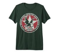 Lynyrd Skynyrd Rojo, Blanco y Azul Águila Estrellas Retro Rock 70s Camiseta Premium