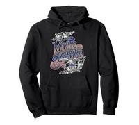 Lynyrd Skynyrd RWB Logo Eagle, Bandera Estadounidense, Estrellas y Rayas Patriot Sudadera con Capucha