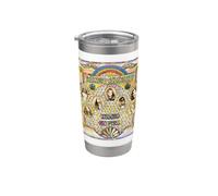 Lynyrd Skynyrd Segundo álbum de ayuda Arte Retro 70s Rock Faith Vaso térmico de acero inoxidable de doble pared