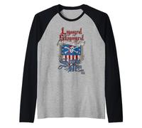 Lynyrd Skynyrd Simple Man Cruise Bandera de EE.UU. Pirata Classic Rock Camiseta Manga Raglan