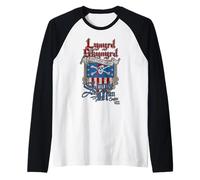 Lynyrd Skynyrd Simple Man Cruise Bandera de EE.UU. Pirata Rock Classic Camiseta Manga Raglan