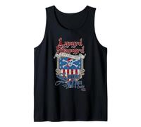 Lynyrd Skynyrd Simple Man Cruise Bandera de EE.UU. Pirata Rock Classic Camiseta sin Mangas