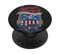 Lynyrd Skynyrd Simple Man Cruise Bandera de EE.UU. Pirata Rock Classic PopSockets PopGrip Adhesivo
