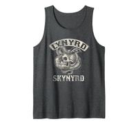 Lynyrd Skynyrd Skynyrd Snake Skull 70's Rock Tattoo Biker Art Regalos Camiseta sin Mangas