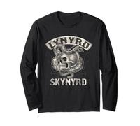 Lynyrd Skynyrd Skynyrd Snake Skull 70's Rock Tattoo Biker Art Regalos Manga Larga