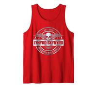 Lynyrd Skynyrd Southern Rock - Sombrero de Rock con Logotipo Plateado de los años 70 Camiseta sin Mangas