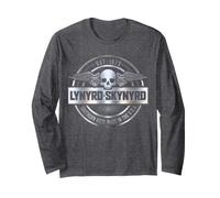 Lynyrd Skynyrd Southern Rock - Sombrero de Rock con Logotipo Plateado de los años 70 Manga Larga