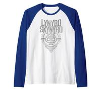 Lynyrd Skynyrd Spade - Juego de Cartas con Logotipo Vintage de los años 70 Camiseta Manga Raglan