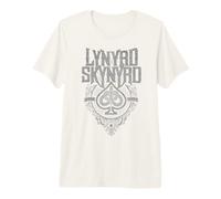 Lynyrd Skynyrd Spade - Juego de Cartas con Logotipo Vintage de los años 70 Camiseta Premium