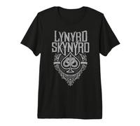 Lynyrd Skynyrd Spade - Juego de Cartas con Logotipo Vintage de los años 70 Camiseta Premium