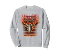Lynyrd Skynyrd Steer Skull Made America Classic Rock Band Sudadera