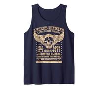 Lynyrd Skynyrd Sweet Home Alabama 74 Rock Festival Biker 70s Camiseta sin Mangas